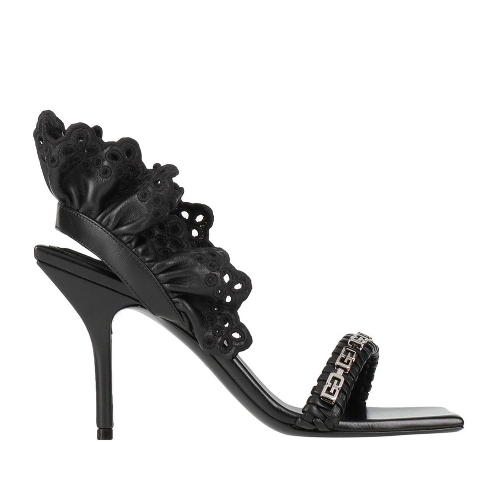 Givenchy Black Ruffled Heels
